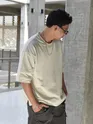 Cream Cut And Sew Panel Oversized T-Shirt